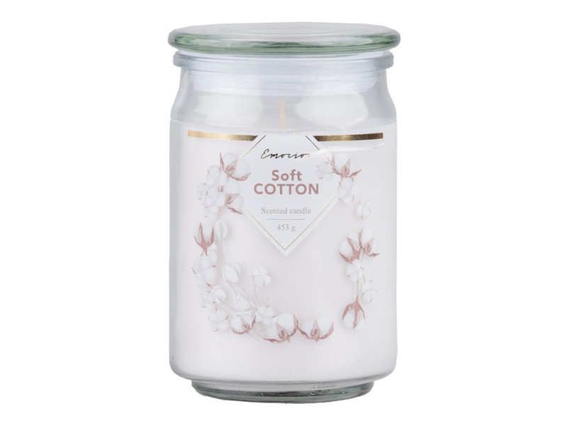 Emocio Svíčka ve skle Soft Cotton 93 x 142 mm