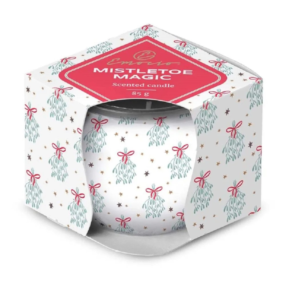 Emocio Vonná svíčka ve skle Mistletoe Magic - Snowflake, 70 x 62 mm