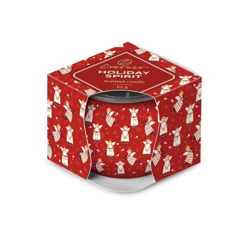 Emocio Vonná svíčka ve skle Holiday Spirit Cookie and Cream 70 x 62 mm, 85 g