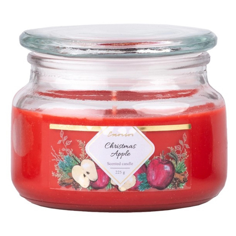 Emocio Vonná svíčka ve skle s víčkem Christmas Apple 100 x 79 mm, 225 g