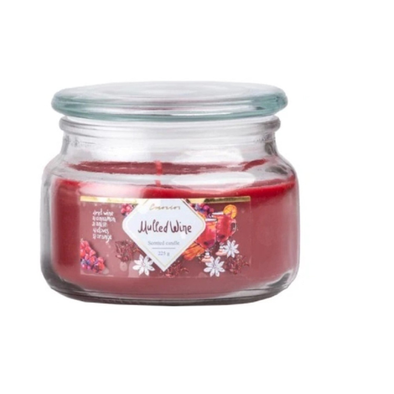 Emocio Vonná svíčka ve skle s víčkem Mulled Wine 100 x 79 mm, 225 g