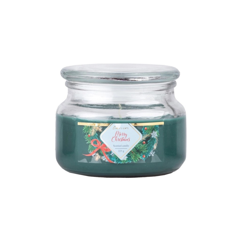 Emocio Vonná svíčka ve skle s víčkem Merry Christmas 100 x 79 mm, 225 g