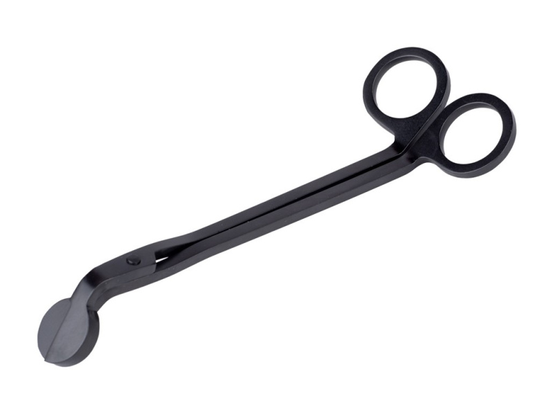 Nůžky na knot nerezová ocel, černá
