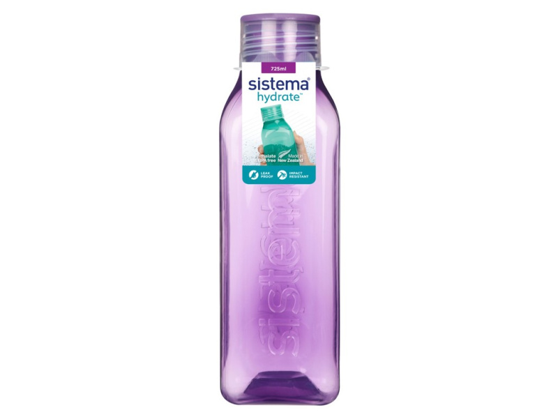 SISTEMA Hydrate Láhev Square šroubovací víčko fialová 725 ml