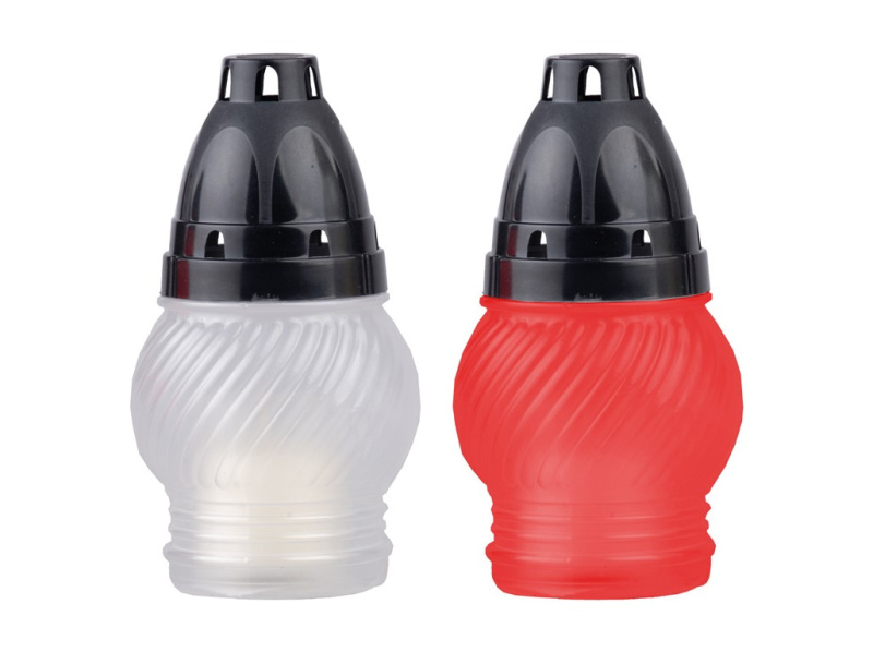 Hřbitovní sklo v plastu 14 cm vklad 30g 9h. mix