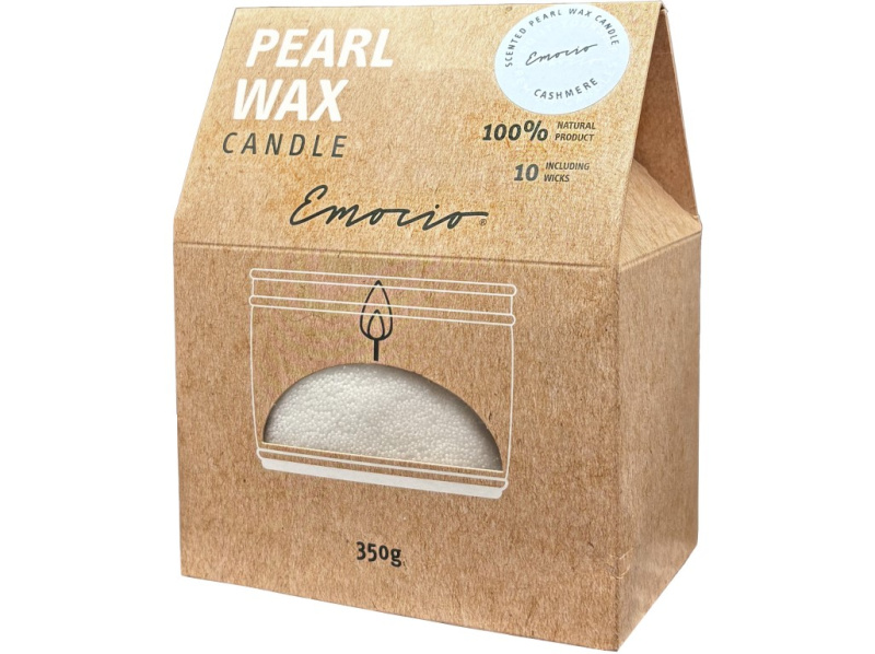 Svíčka sypaný vosk, 350 g, bílá