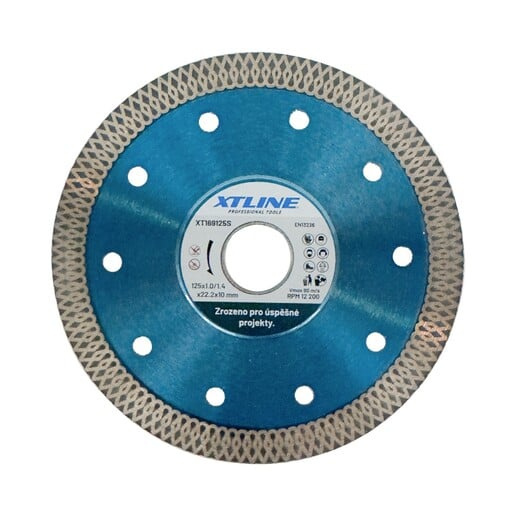 Kotouč XTLINE diamantový turbo SLIM CUT 125x1,4x10x22,2 mm XT169125S