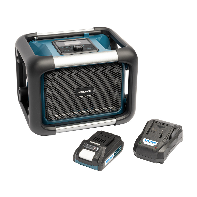 XTLINE Aku rádio 18 V + baterie 2.0 Ah + nabíječka 2.4 A