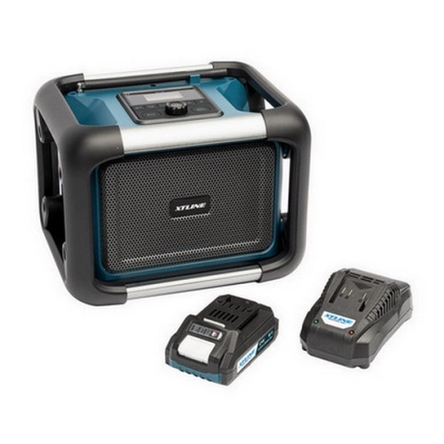 XTLINE Aku rádio 18 V + baterie 2.0 Ah + nabíječka 2.4 A
