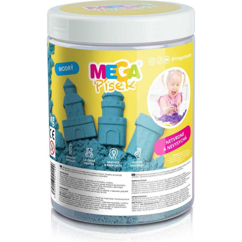 MEGApísek modrý