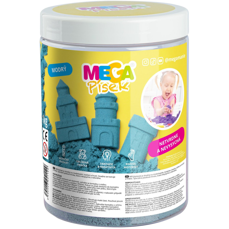 MEGApísek modrý