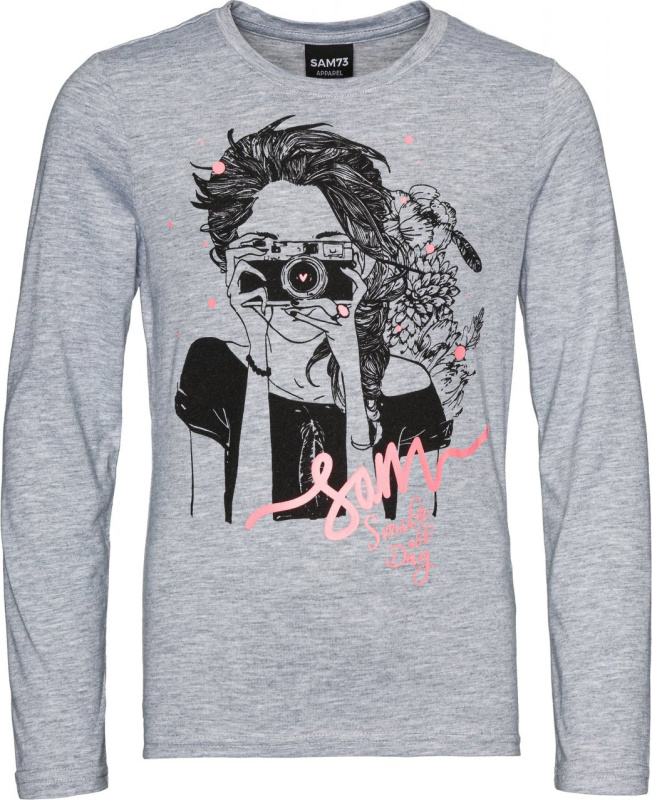 Dívčí triko SAM 73 Carol šedé Velikost: 116