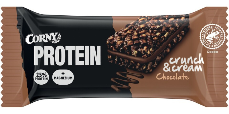 Corny Protein Crunch & Cream čokoláda 35 g
