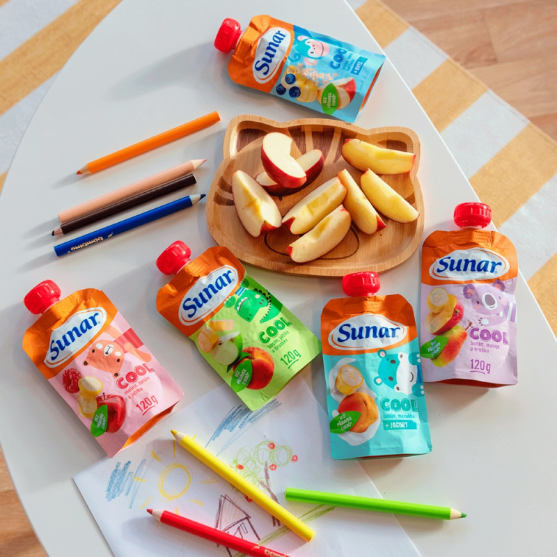 Sunar Cool Ovocná kapsička hruška, mango a banán od 12. měsíce