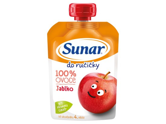 SUNAR Do ručičky ovocná kapsička jablko 4m+ 100 g