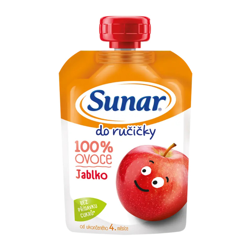 SUNAR Do ručičky ovocná kapsička jablko 4m+ 100 g