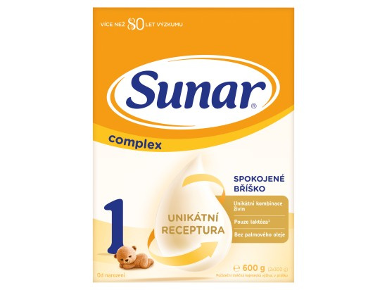 Sunar Complex 1 počáteční kojenecké mléko 600 g