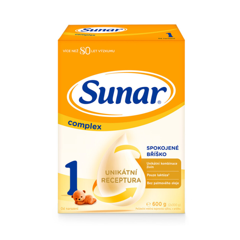 Sunar Complex 1 počáteční kojenecké mléko 600 g