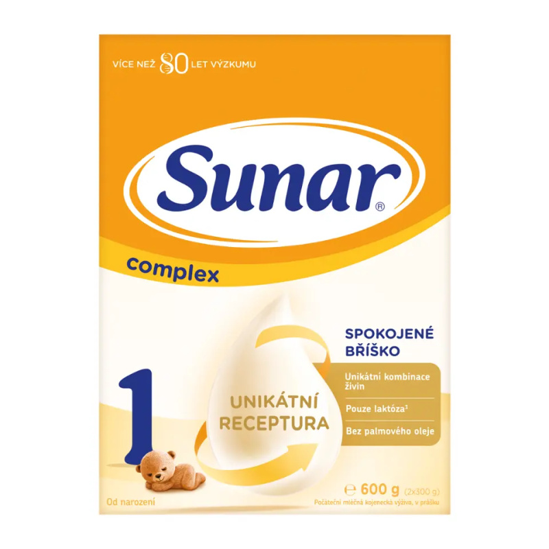 Sunar Complex 1 počáteční kojenecké mléko 600 g
