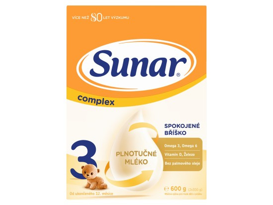 SUNAR Complex 3 batolecí mléko od 12 měsíce 600 g