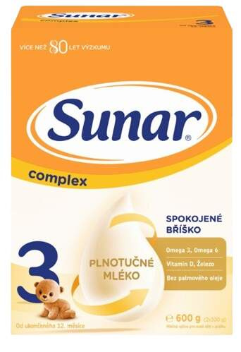 SUNAR Complex 3 batolecí mléko od 12 měsíce 600 g