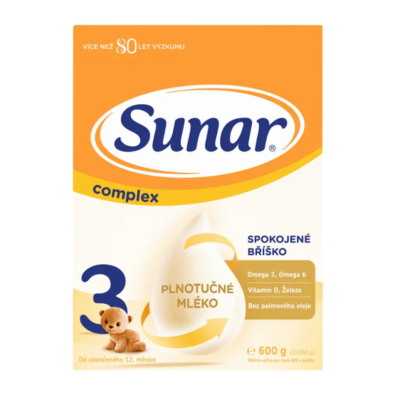 SUNAR Complex 3 batolecí mléko od 12 měsíce 600 g