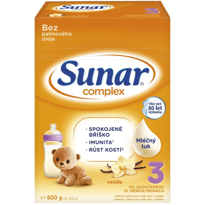 Sunar Complex 3 batolecí mléko vanilka