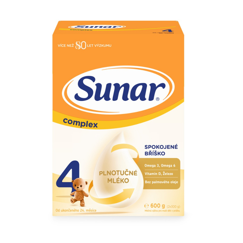 SUNAR Complex 4 batolecí mléko od 24 měsíců 600 g