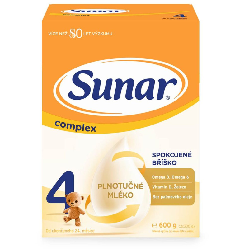 SUNAR Complex 4 batolecí mléko od 24 měsíců 600 g
