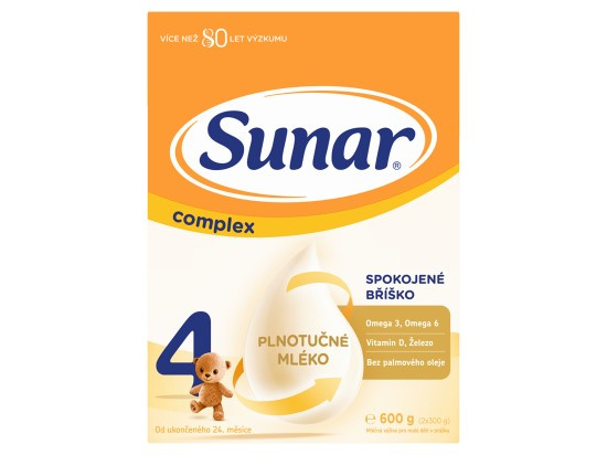 SUNAR Complex 4 batolecí mléko od 24 měsíců 600 g