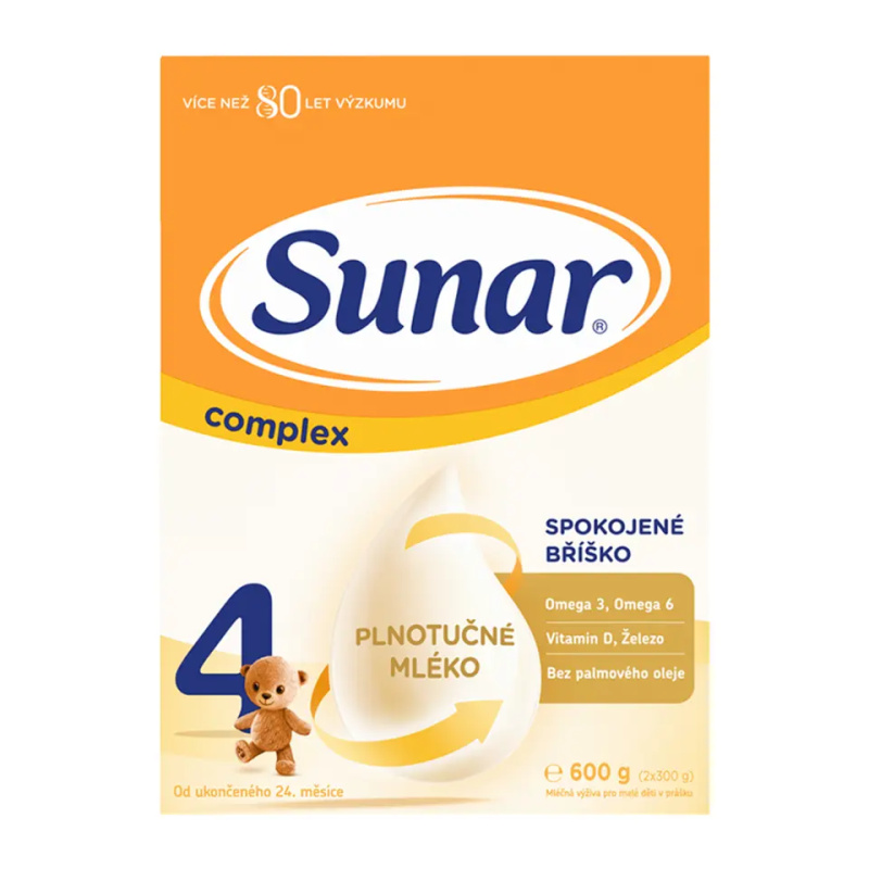 SUNAR Complex 4 batolecí mléko od 24 měsíců 600 g