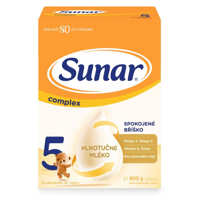 SUNAR Complex 5 dětské mléko od 36 měsíců 600 g