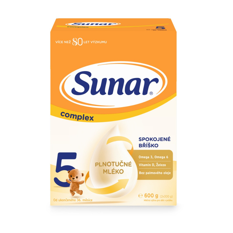 SUNAR Complex 5 dětské mléko od 36 měsíců 600 g