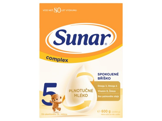 SUNAR Complex 5 dětské mléko od 36 měsíců 600 g