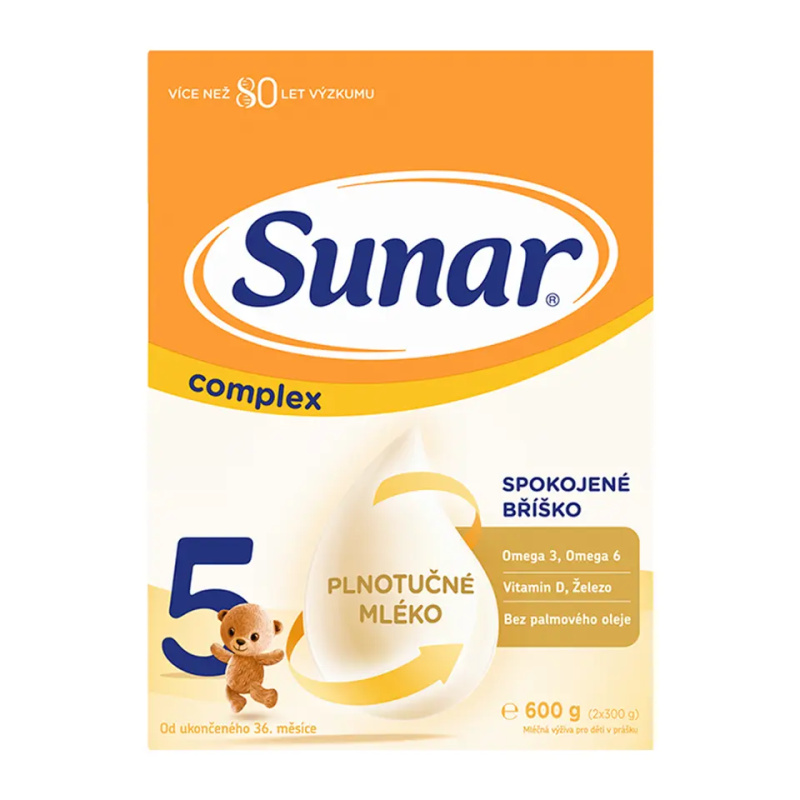 SUNAR Complex 5 dětské mléko od 36 měsíců 600 g