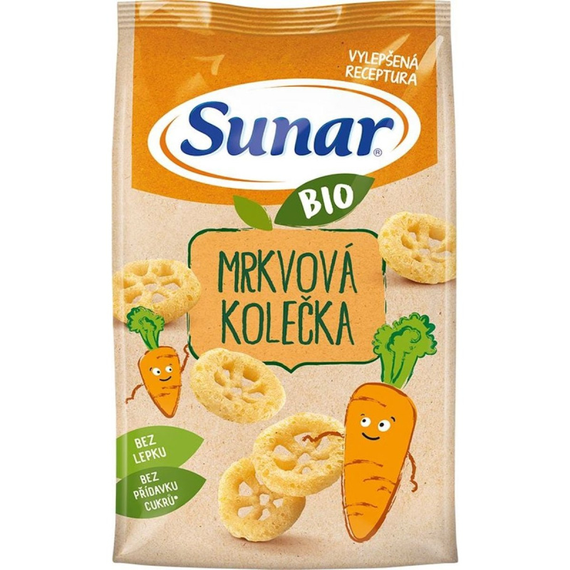 Sunar BIO Dětské křupky mrkvová kolečka