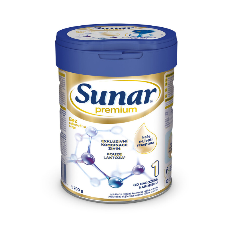 Sunar Premium 1,  počáteční kojenecké mléko