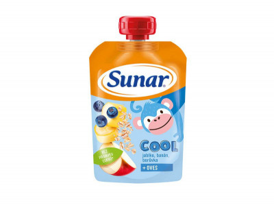 SUNAR Cool ovocná kapsička borůvka banán ovesné vločky 12m+ 110 g