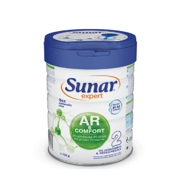 SUNAR Expert AR+Comfort 2 pokračovací kojenecké mléko 700 g