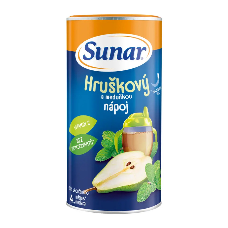 SUNAR Rozpustný nápoj hruškový s meduňkou 200 g