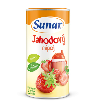 SUNAR Rozpustný nápoj jahodový 200 g