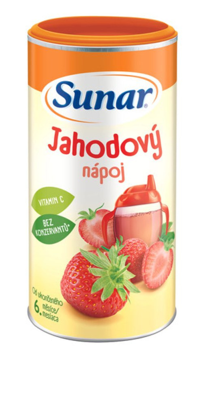 SUNAR Rozpustný nápoj jahodový 200 g