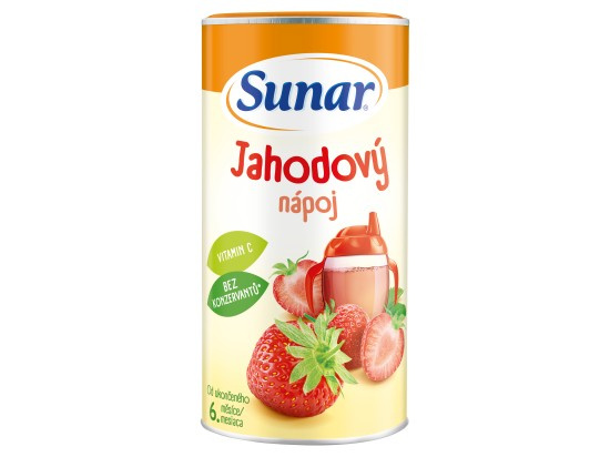 SUNAR Rozpustný nápoj jahodový 200 g