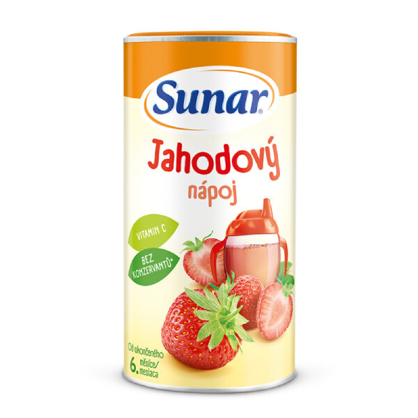 SUNAR Rozpustný nápoj jahodový 200 g
