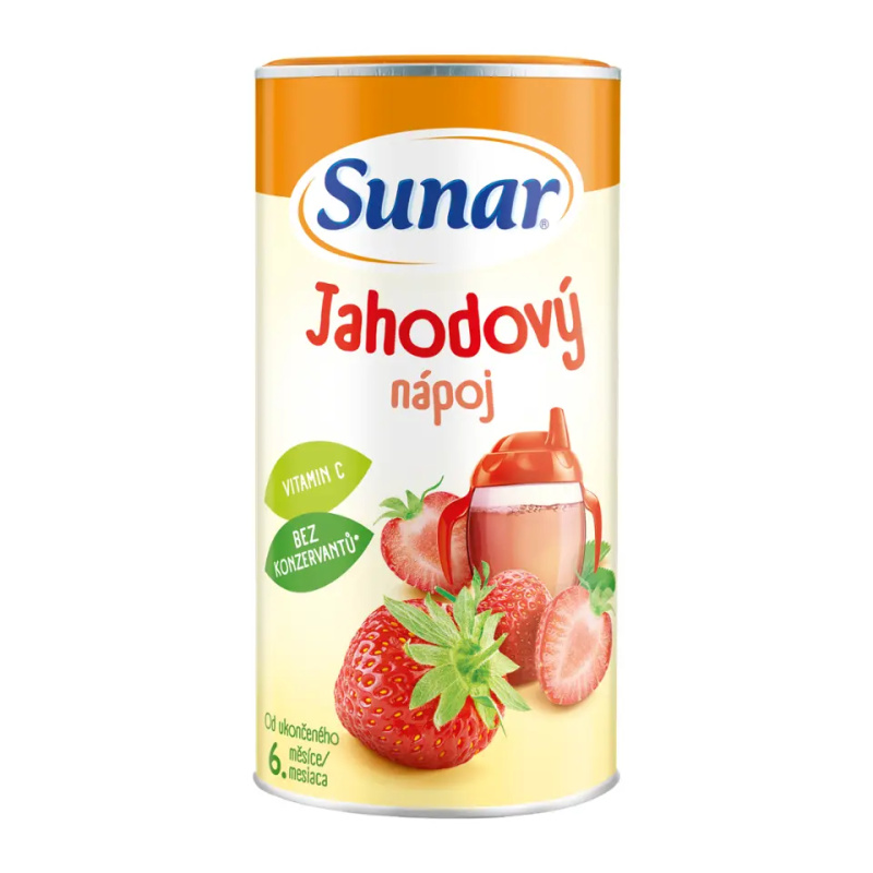 SUNAR Rozpustný nápoj jahodový 200 g