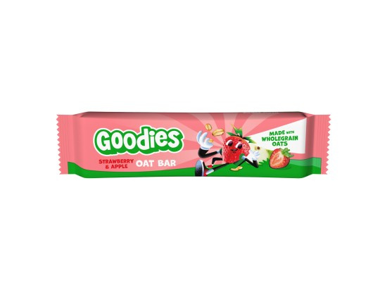 GOODIES Ovesná tyčinka jahody a jablko 23 g