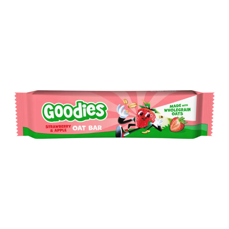 GOODIES Ovesná tyčinka jahody a jablko 23 g