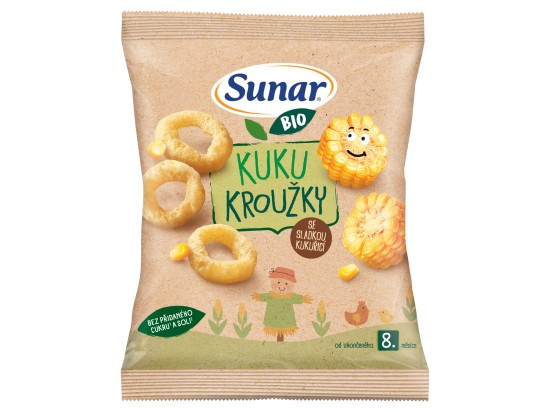Sunar BIO křupky Kuku kroužky 20 g