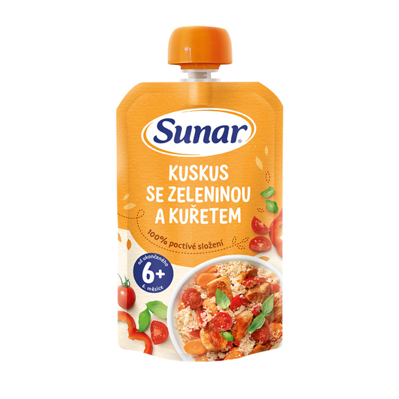Sunar kuskus se zeleninou a kuřetem 120g