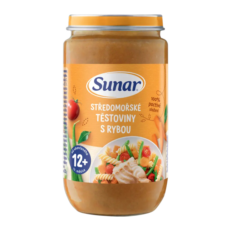 SUNAR Příkrm středomořské těstoviny s rybou 12m+ 235 g